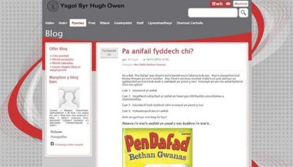Using Hwb+ to develop literacy and use of welsh language