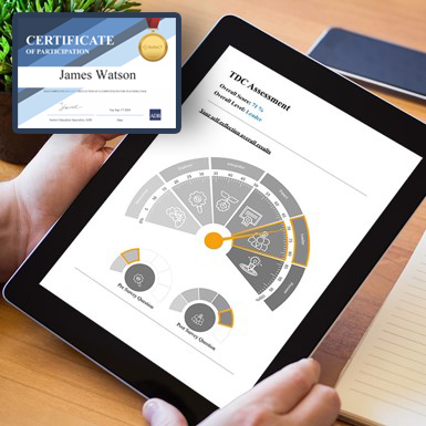 Personalised self reflection report & certification